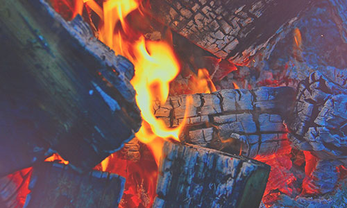 fire burning